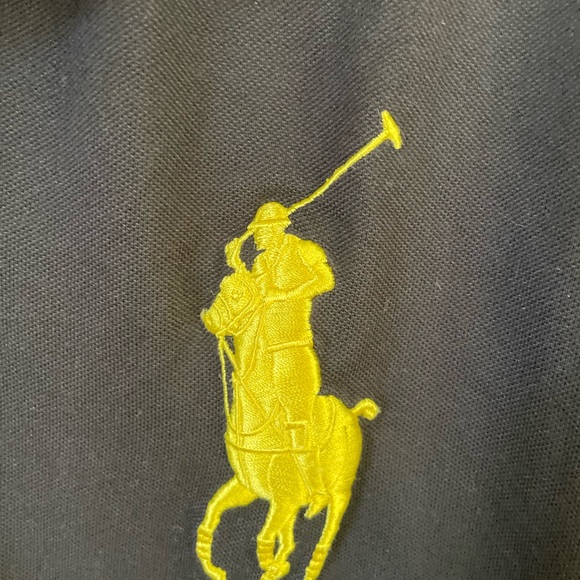 Polo by Ralph Lauren Black Polo with Yellow Accents - Picture 4 of 7